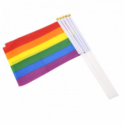 50 pcs Geminbowl Rainbow flag Hand Waving Gay Pride LGBT parade Les Bunting 14x21cm Geminbowl Brand 4f03cdf3 d4d9 471c 8778 4d21181912ed - Transgender Flags