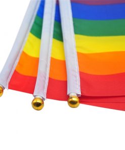50 pcs Geminbowl Rainbow flag Hand Waving Gay Pride LGBT parade Les Bunting 14x21cm Geminbowl Brand e581b651 cb7d 4a20 8a61 1cb158c2cff1 - Transgender Flags