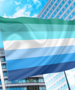 Blue Gay Men Flag PN0112 2x3 ft (60x90cm) / 2 Grommets Left Official PAN FLAG Merch
