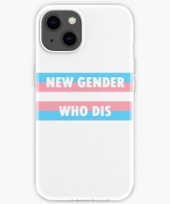 New Gender Who Dis' Trans Pride iPhone Soft Case RB0403 product Offical transgender flag Merch