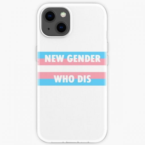 New Gender Who Dis' Trans Pride iPhone Soft Case RB0403 product Offical transgender flag Merch