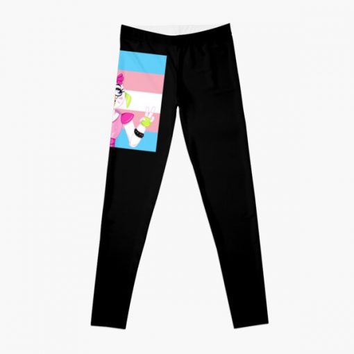 FNAF Security Breach Glamrock Chica Transgender Pride Halfbody Leggings RB0403 product Offical transgender flag Merch