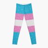 Faux Glitter Transgender Pride Flag Leggings RB0403 product Offical transgender flag Merch