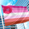 Lipstick Lesbian Pride Flag PN0112 2x3 ft (60x90 cm) Official PAN FLAG Merch