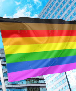 Philadelphia Gay Pride Flag PN0112 2x3 ft (60x90 cm) / 2 Grommets Official PAN FLAG Merch