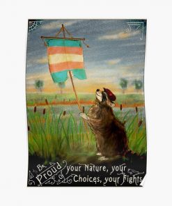 Be Proud - Trans LGBTQI raccoon Poster RB0403 product Offical transgender flag Merch