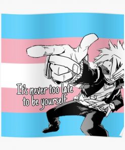 My Hero Academia Kaminari Denki Transgender Pride Flag Poster RB0403 product Offical transgender flag Merch