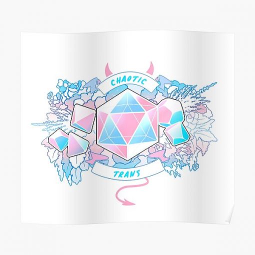 LGBT RPG - Chaotic Trans Poster RB0403 product Offical transgender flag Merch