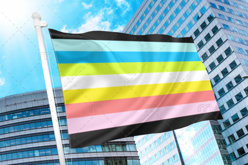 Queer Pride Flag PN0112 2x3 ft (60x90 cm) / 2 Grommets left Official PAN FLAG Merch
