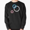 Stealth Trans Pride Art Circles Print Pullover Sweatshirt RB0403 product Offical transgender flag Merch