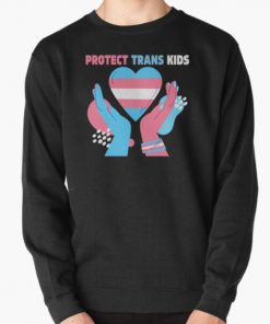 Protect Trans Kids Transgender Flag Protect Trans Kids Pullover Sweatshirt RB0403 product Offical transgender flag Merch