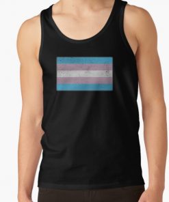 Distressed Transgender Pride Flag Tank Top RB0403 product Offical transgender flag Merch