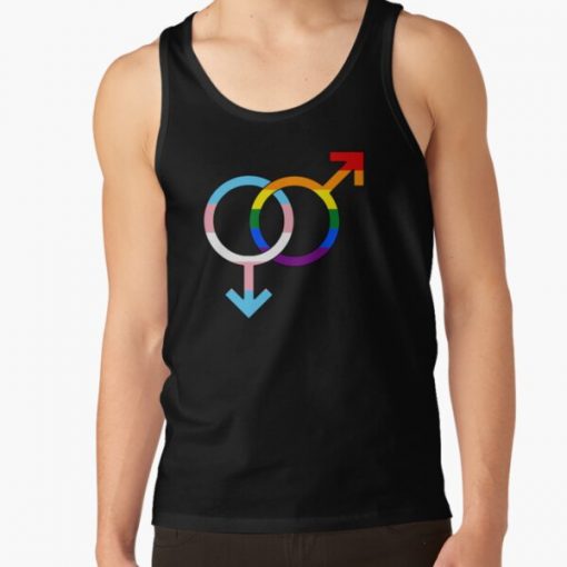 Gay Trans Man Hooked Mars Glyphs Tank Top RB0403 product Offical transgender flag Merch