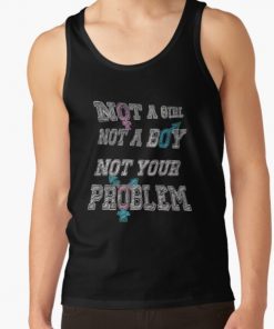Nonbinary Trans Pride - Black Tank Top RB0403 product Offical transgender flag Merch