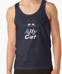 Trans Ally Cat Gay Pride Kitty Trans Pride Tank Top RB0403 product Offical transgender flag Merch