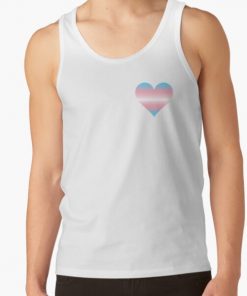 HEART TRANS Tank Top RB0403 product Offical transgender flag Merch