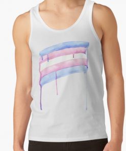 Trans Flag Graffiti Tank Top RB0403 product Offical transgender flag Merch
