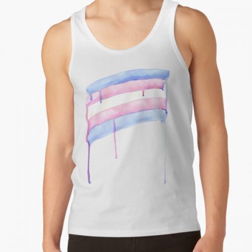 Trans Flag Graffiti Tank Top RB0403 product Offical transgender flag Merch