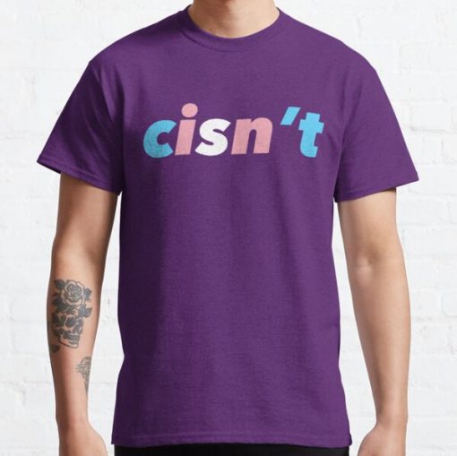 Cisn’t (Trans Flag) Classic T-Shirt RB0403 product Offical transgender flag Merch