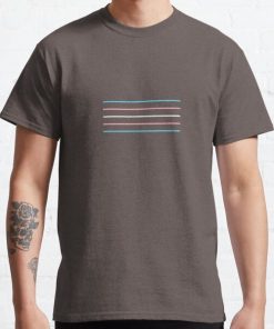 Minimalist Transgender Flag Classic T-Shirt RB0403 product Offical transgender flag Merch