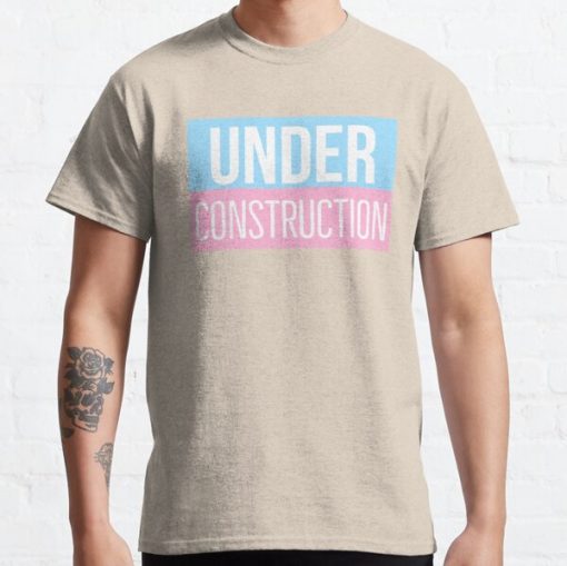Under Construction Transgender Design Classic T-Shirt RB0403 product Offical transgender flag Merch
