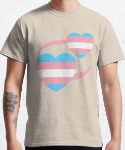 Trans Flag Heart Emoji Classic T-Shirt RB0403 product Offical transgender flag Merch