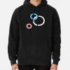 Stealth Trans Pride Art Circles Print Pullover Hoodie RB0403 product Offical transgender flag Merch
