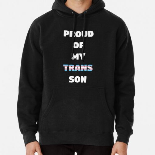 Proud of My Trans Son Pullover Hoodie RB0403 product Offical transgender flag Merch