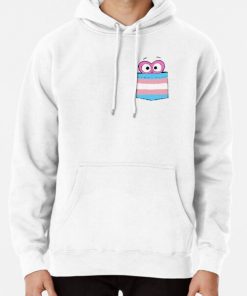 In a Heartbeat - Trans Flag Pocket Pullover Hoodie RB0403 product Offical transgender flag Merch