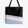 Tilted Retro Transgender Flag Design All Over Print Tote Bag RB0403 product Offical transgender flag Merch