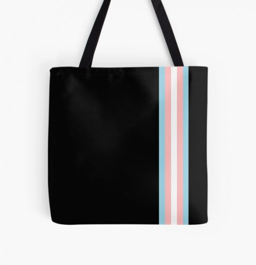 Subtle Retro Transgender Flag Design All Over Print Tote Bag RB0403 product Offical transgender flag Merch