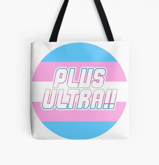 BNHA PLUS ULTRA!! Transgender Pride All Over Print Tote Bag RB0403 product Offical transgender flag Merch