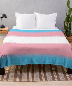 Pride lace - transgender Throw Blanket RB0403 product Offical transgender flag Merch