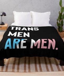Trans Men Are Men - Trans Flag Throw Blanket RB0403 product Offical transgender flag Merch