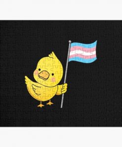 Trans Pride T-ShirtTransgender Duck Trans Pride Flag T-Shirt_by queerappear_ Jigsaw Puzzle RB0403 product Offical transgender flag Merch