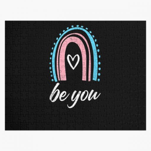 Rainbow Transgender Flag Lgbtq Trans Pride Month Be You  Jigsaw Puzzle RB0403 product Offical transgender flag Merch